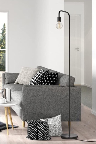 Klara Siyah Modern Tasarım Retro Dekoratif Metal Lambader