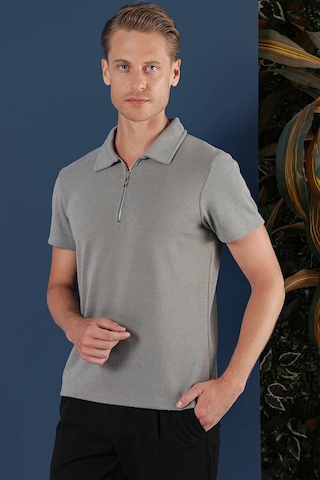 Efor Ts 871 Slim Fit Gri Spor T-shirt Gri