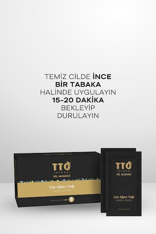 Tto Thermal Çay Ağacı Yağı İçerikli Kil Maskesi 12 x 10 ML