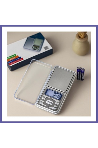 Bezos Mini Hassas Terazi 300g/0.01g 6x12 Cm Şeffaf Kapaklı, Pilli Nıda