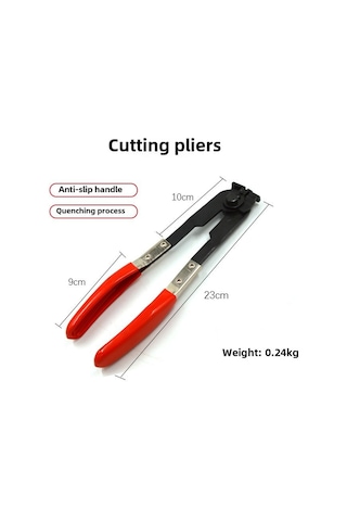 Springsun Ruichi Cr-v Çelik 230mm Toz Koruyucu Klips Pensi - 2 Adet, Klips Sabitleme Ve Demontaj Aracı, 0.48kg Hafif Tasarım