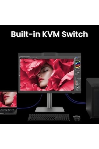 Benq Pd2770u 27 İnç 4k Renk Yönetimi Monitörü, Donanım Kalibrasyonu,% 99 Abobe Rgb/dcı-p3,% 100 Rec.709, 96w Usb-c, Papatya Zinciri, Kvm, Yüksekliği A