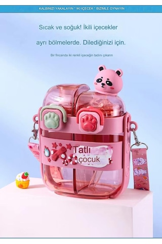 Xinxin Cartoon Çocuk İkili Bardak 500ml