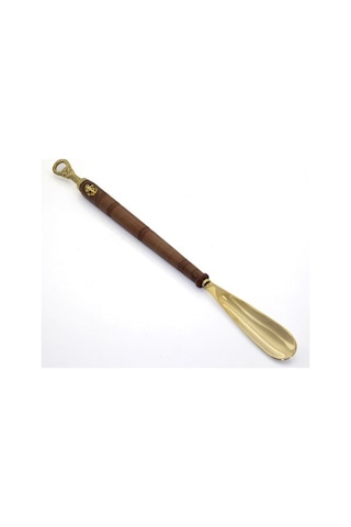 Büro Ev Ofis Hediyesi İçin Pirinç Yapım Çapalı Dümenli Kerata Ayakkabı Çekecek