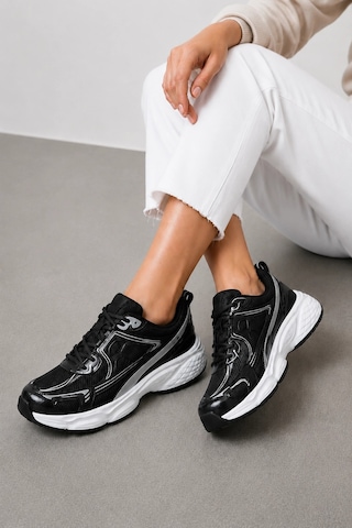 Ht Hotin Milo Kadın Spor Ayakkabı - Ultra Rahat Köpük Tabanlı Günlük Sneaker - Siyah