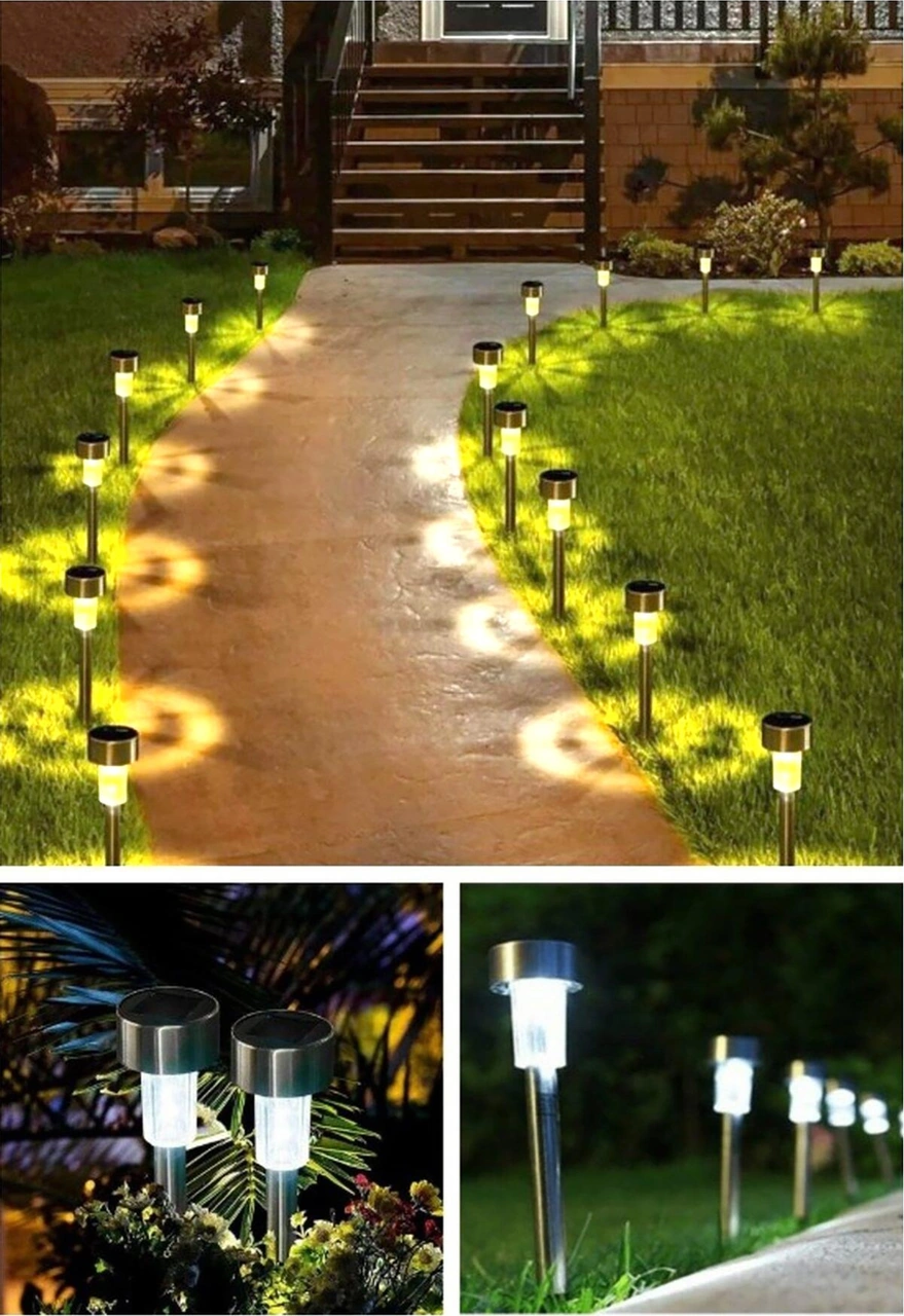 6 Adet Güneş Enerjili Aydınlatma Solar Lamba Bahçe Aydınlatması