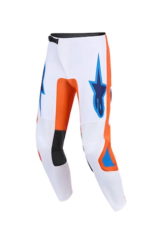 Alpinestars Fluid Grid Off-road Motosiklet Pantolonu Oranj Mavi Beyaz