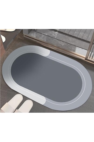Oval Süper Emici Banyo Paspası