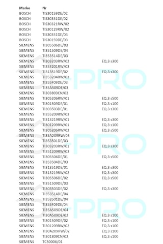 Siemens Bosch Uyumlu 3 Eq3 S100 S300 S300 S500 Kahve Makinesi İçin Demle
