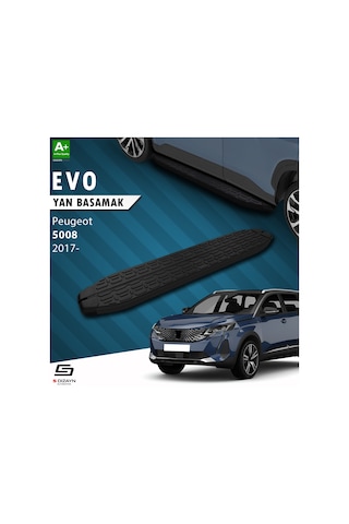 S-dizayn Peugeot 5008 2 Evo Siyah Yan Basamak 203 Cm 2017 Üzeri