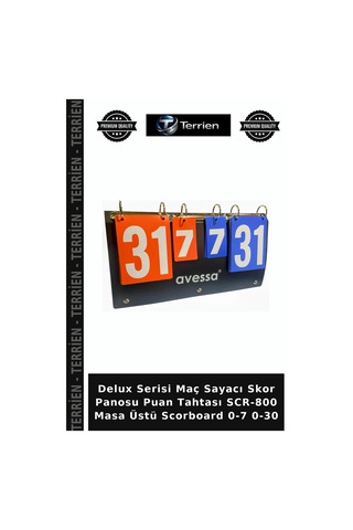 Delux Serisi Maç Sayacı Skor Panosu Puan Tahtası Scr-800 Masa Üstü Scorboard 0-7 0-30