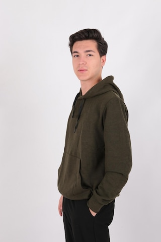 Five Pocket Fp24b2124 Erkek Kapşonlu Kanguru Cepli Sweatshirt Haki