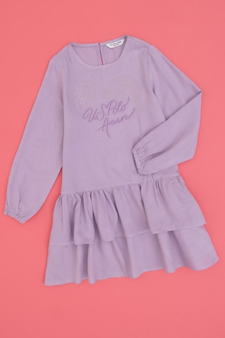 U.s. Polo Assn. Kız Çocuk Lila Elbise Dokuma 50314341-vr034 Lıla