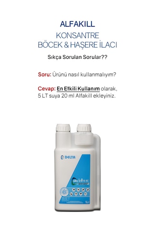 Alfakill 15 Sc 1 Litre Konsantre Ve Haşere
