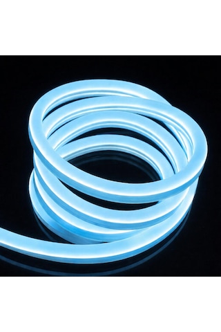 Neon Şerit Led 220 Volt Esnek Silikonlu Aydınlatma + Fiş Dahil 1 Mt-ıce Blue Ice Blue Neon Şerit Led 220 Volt Esnek Silikonlu Aydınlatma + Fiş Dahil 1 Mt-ıce Blue Ice Blue
