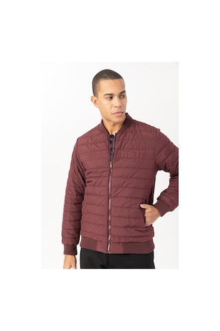 Maraton Sportswear Regular Erkek Hakim Yaka Takma Kol Outdoor Bordo Mont 21741-bordo Bordo