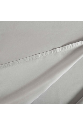 Luxury %100 Pamuk Çift Kişilik Düz Çarşaf 240x260 Cm Soğuk Gri