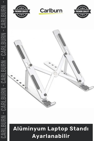Özel Üretim 6 Kademeli Katlanabilir Taşınabilir Metal Stand Alüminyum Laptop Standı Ayarlanabilir