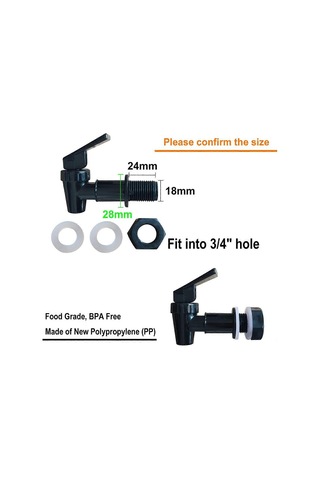 Parça Yedek Soğutucu Musluk Su Şişesi Sürahi, Dispenser Musluk Seti, Tekrar Kullanılabilir Musluk Musluğu Su