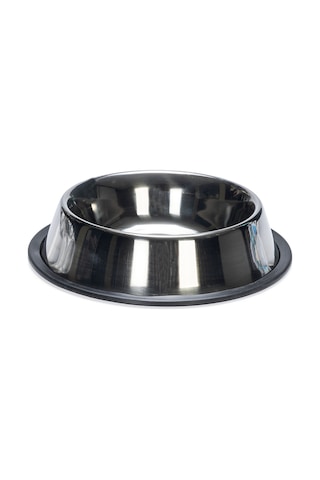 Beeztees Köpek Mama Su Kabı, Paslanmaz Çelik, Kaymaz, 18cm, 700ml