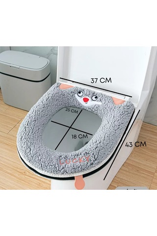 Shalabelle Tuvalet İçin Yumuşak Oturma Kılıfı 193662375 Grayish-blue