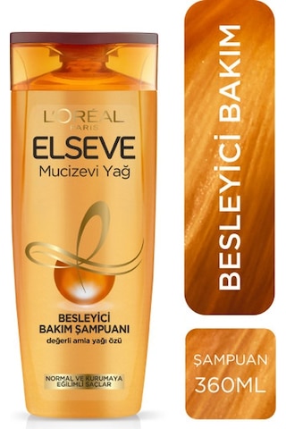 L'Oréal Paris Elseve Mucizevi Yağ Besleyici Bakım Şampuanı 360 ml