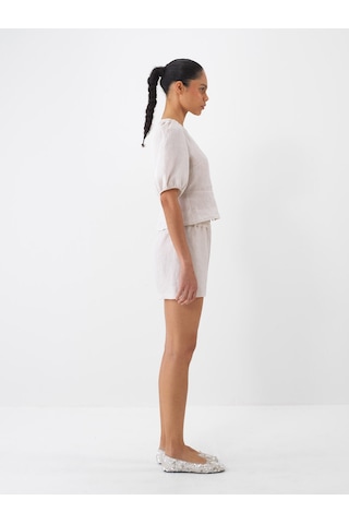Xint Naturel %100 Keten Regular Fit Bluz 751075