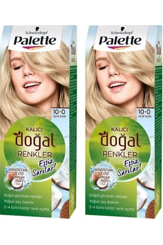 Palette Kalıcı Doğal Renkler 10 - 0 Açık Sarı X 2 Adet