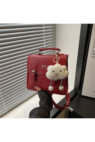 Lyon Basit Ve Taze Sırtçantası Kırmızısı Kırmızı