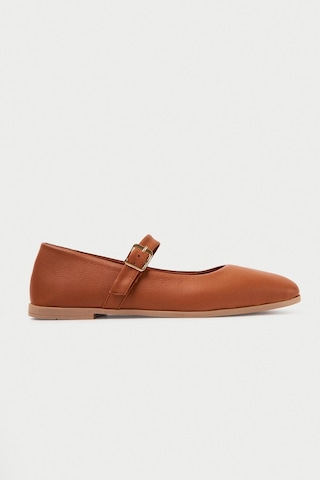 Mubiano Hakiki Deri Collection Kadın Babet Taba -mcmng24450-tb Taba