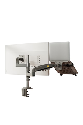 Nb H180-fp2 Amortisörlü 17-27 " Monitör Tutucu Ve 10-17"laptop St