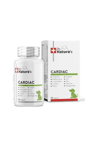 Dr. Nature's Cardiac Kalp Yetmezliği Köpekler için Besin Takviyesi 75 Tablet