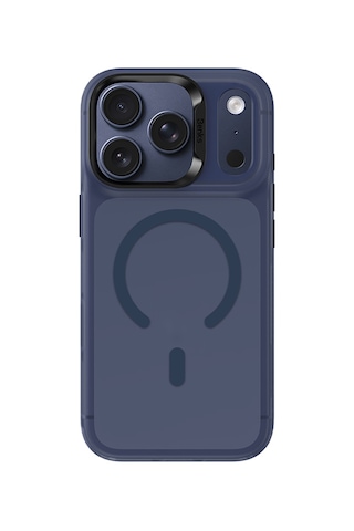 Apple Uyumlu iPhone 17 Pro Kılıf M-safe Şarj Özellikli Benks C-magnet Lucid Armor Kapak Mavi Mavi