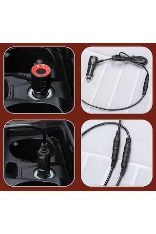 2 Adet / Takım 12v Araba Koltuğu Isıtma Minderi Kış Isıtmalı Koltuk Gri