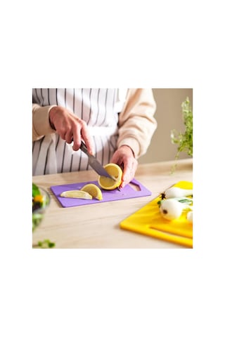 Ikea Bergtunga 2'li Kesme Tahtası 24 X 15 Ve 34 X 24 Cm Sarı Leylak