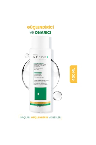 Derma Needs Yıpranmış Ve Dökülen Saçlara Özel Besleyici Saç Kremi 400 ML Amino Asit + Vitamin İle Güçlü Bakım