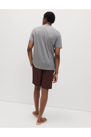 Marks & Spencer Geometrik Desenli Pijama Takımı T07000078 Gri