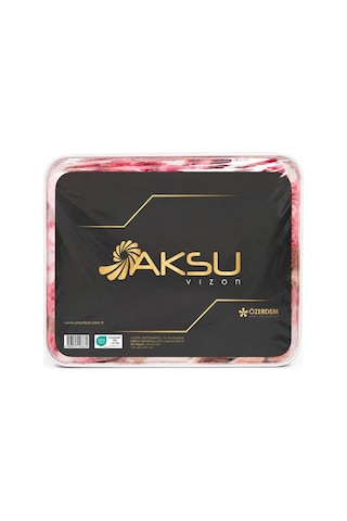 Aksu -pembe Çiçek- Tek Kişilik Desenli Battaniye 155x215