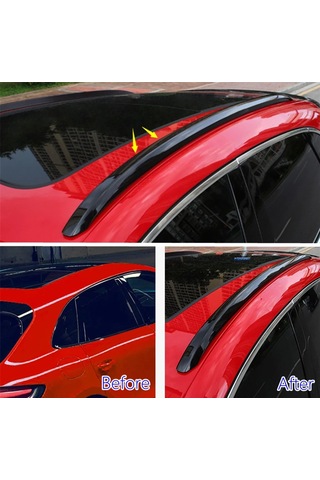 Porsche Macan 2014+ Tavan Çıtası Siyah Oem Steyle