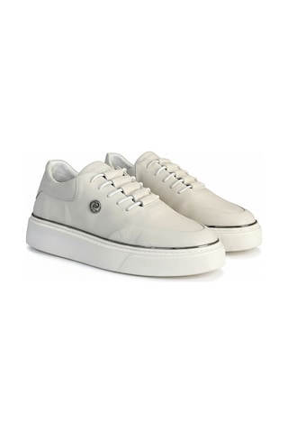Pierre Cardin 1601275 Premium Hakiki Deri Günlük Erkek Sneaker Şık Ayakkabı Beyaz