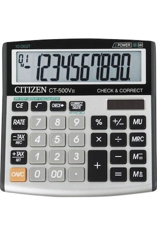 Citizen CT-500VII 99 Adım İşlem Kontrollü 10 Hane Hesap Makinesi
