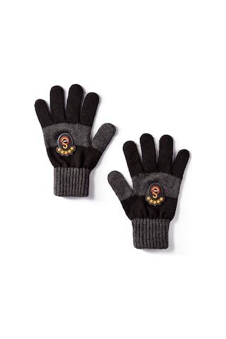 Gsstore Galatasaray Çocuk Eldiven C252199 Siyah - Gri