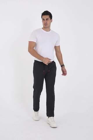 Assema Unisex Üç İplik Basic Eşofman Pantolon - Antrasit Çok Renkli
