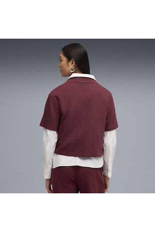 Puma Class Relaxed Polo Tee Kadın Yetişkin Polo T-shirt Bordo