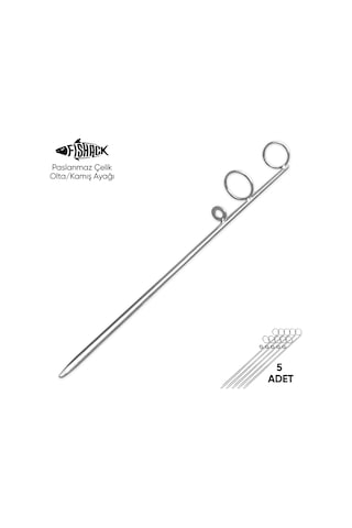 Olta Kamış Ayağı - Paslanmaz Çelik - Fishack - Galvaniz Kaplamalı - 5'li