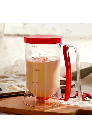 Maxaccess Kırmızı Mutfak Pastacılık Aleti: Katlanır Hamur Dispanseri - Mükemmel Krep Ve Cupcake İçin