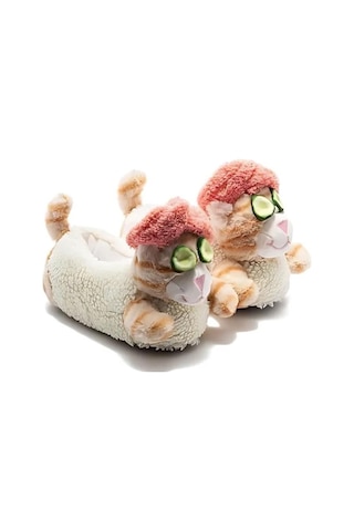 Twigy Spa-2 Kadın Hayvanlı Panduf Beyaz 36/41 EE0549 Çok Renkli