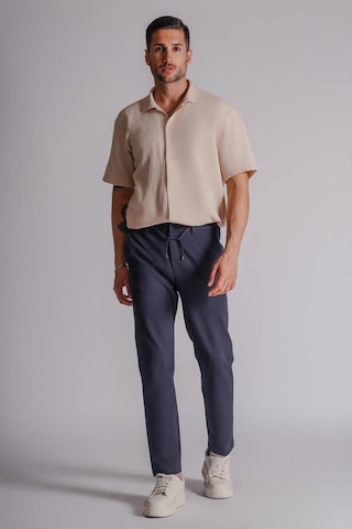 Braccas Erkek Yandan Cepli Beli Lastikli Relaxed Fit Chino Pantolon Lacivert Lacivert