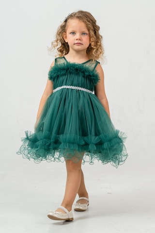 Mnk Baby & Kids Aizona Kız Çocuk Abiye M00782 Yeşil