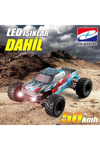Haıboxıng Rc 1/12 903 Vanguard 50+ Km/h Sürat 4x4 Uzaktan Kumandalı Rc Model Araba Rtr Elektrikli 4wd Offroad Truck Mavi